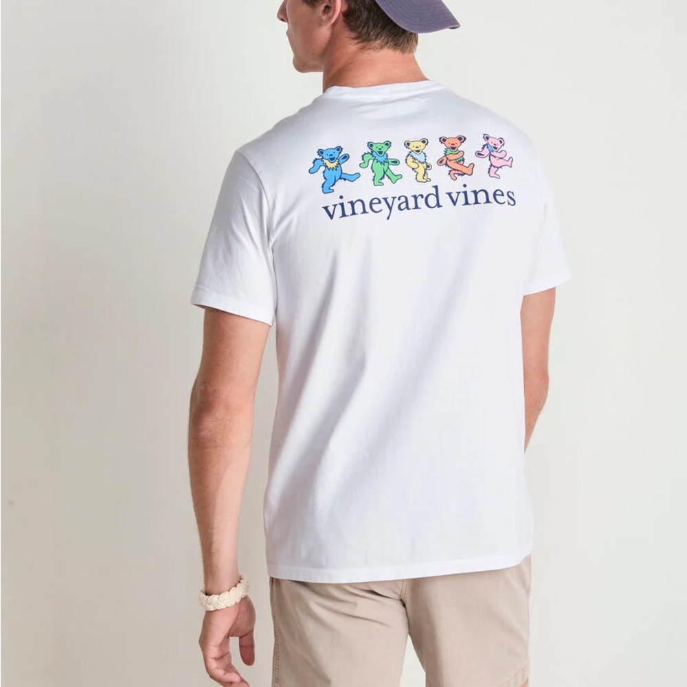 Vineyard Vines X Grateful Dead unisex white shirt new with tags originally $55